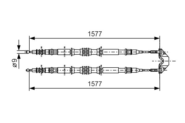 Bosch Handremkabel 1 987 477 767