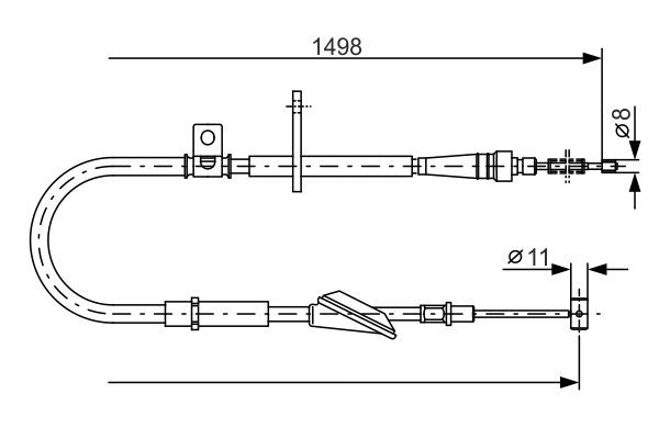 Bosch Handremkabel 1 987 477 772