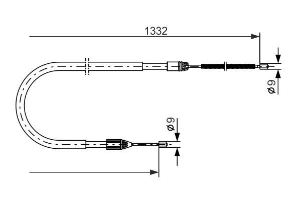 Bosch Handremkabel 1 987 477 781