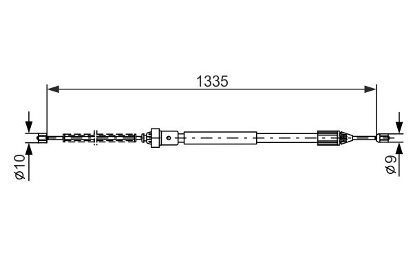 Bosch Handremkabel 1 987 477 783