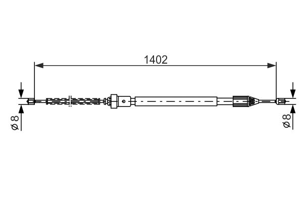 Bosch Handremkabel 1 987 477 784