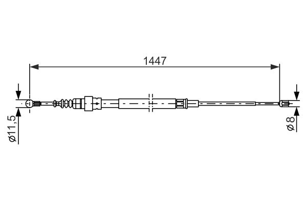 Bosch Handremkabel 1 987 477 802