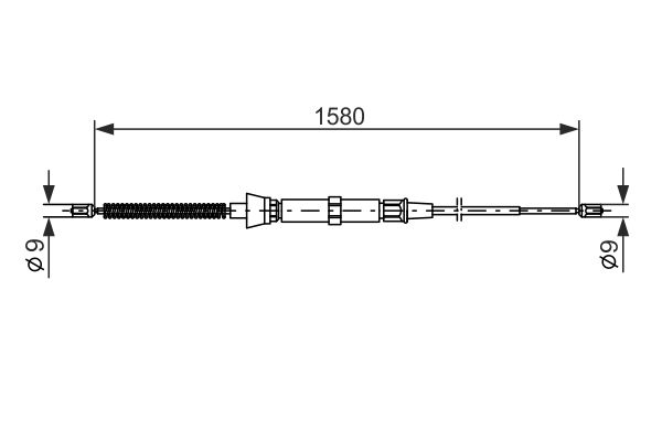 Bosch Handremkabel 1 987 477 806