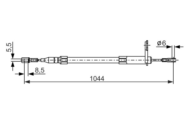 Bosch Handremkabel 1 987 477 812