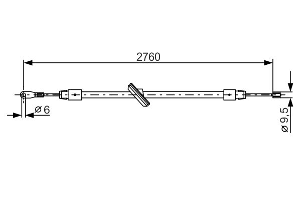 Bosch Handremkabel 1 987 477 901