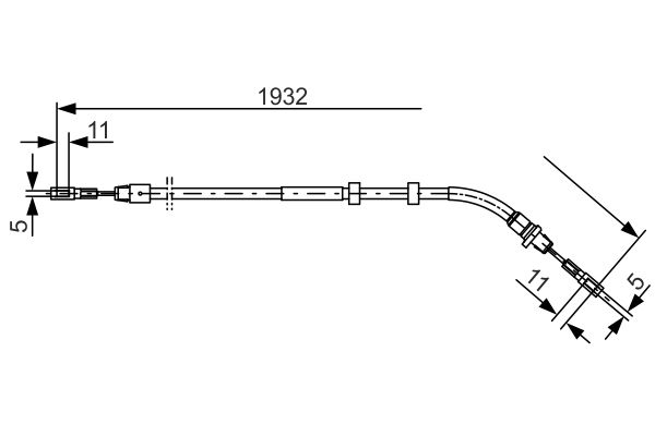 Bosch Handremkabel 1 987 477 904