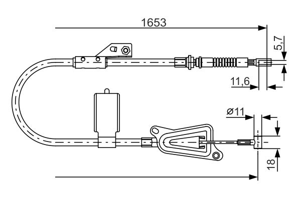 Bosch Handremkabel 1 987 477 915