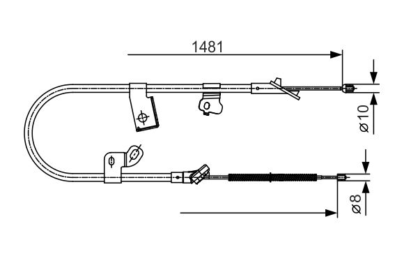 Bosch Handremkabel 1 987 477 919