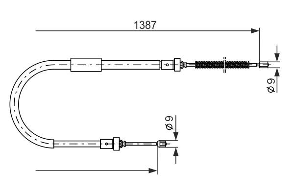 Bosch Handremkabel 1 987 477 940