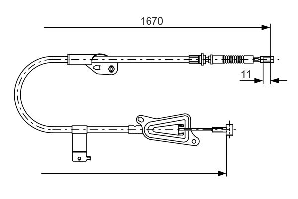 Bosch Handremkabel 1 987 477 943