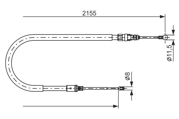 Bosch Handremkabel 1 987 477 994