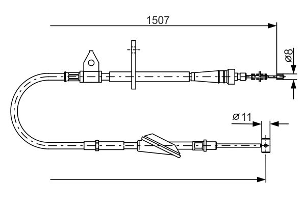 Bosch Handremkabel 1 987 477 995