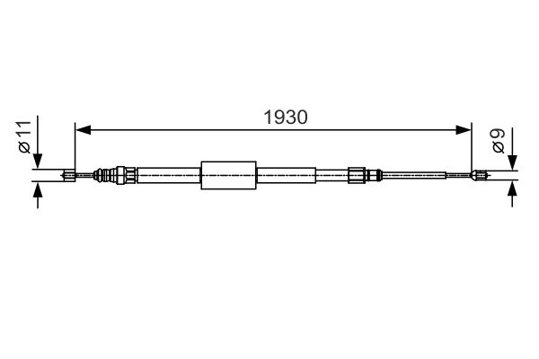 Bosch Handremkabel 1 987 482 011