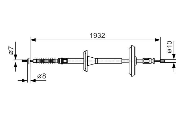 Bosch Handremkabel 1 987 482 021