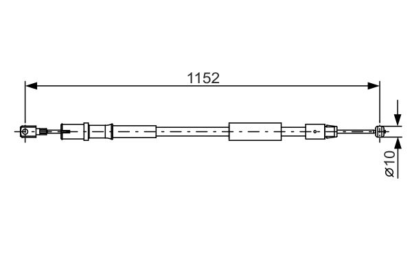 Bosch Handremkabel 1 987 482 025