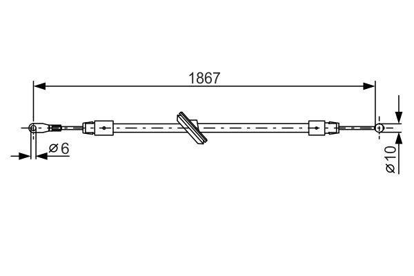 Bosch Handremkabel 1 987 482 028