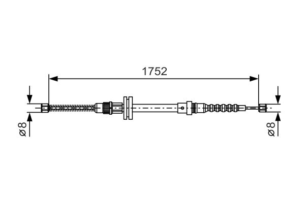 Bosch Handremkabel 1 987 482 044