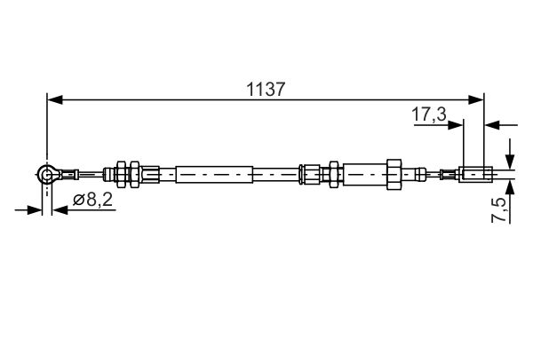 Bosch Handremkabel 1 987 482 046