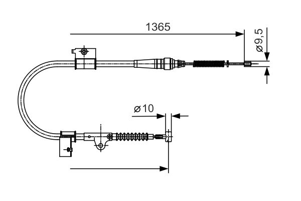 Bosch Handremkabel 1 987 482 048