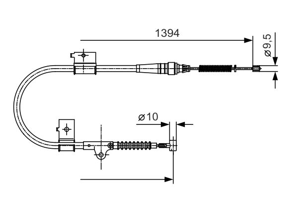 Bosch Handremkabel 1 987 482 049