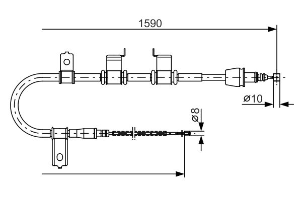 Bosch Handremkabel 1 987 482 072