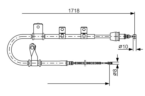 Bosch Handremkabel 1 987 482 075