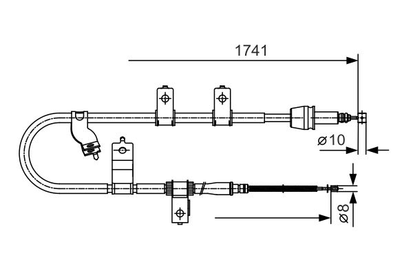 Bosch Handremkabel 1 987 482 076