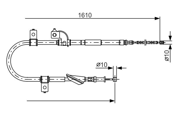 Bosch Handremkabel 1 987 482 079