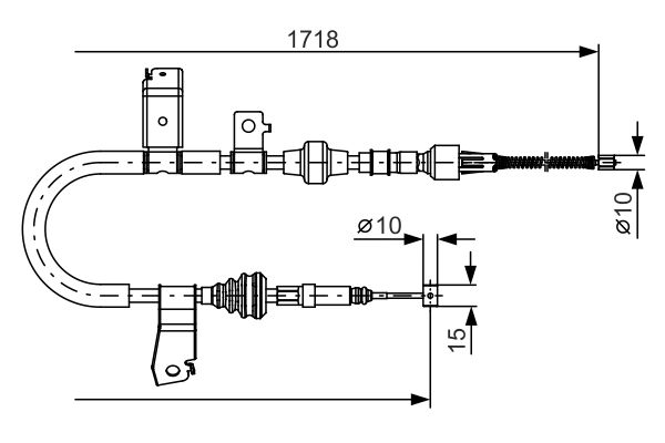 Bosch Handremkabel 1 987 482 086