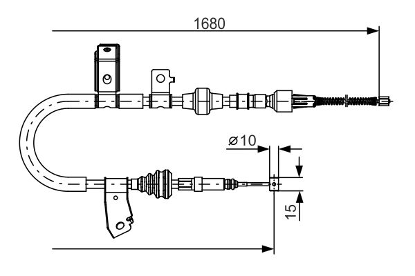 Bosch Handremkabel 1 987 482 087