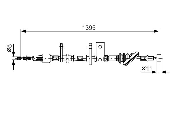 Bosch Handremkabel 1 987 482 089