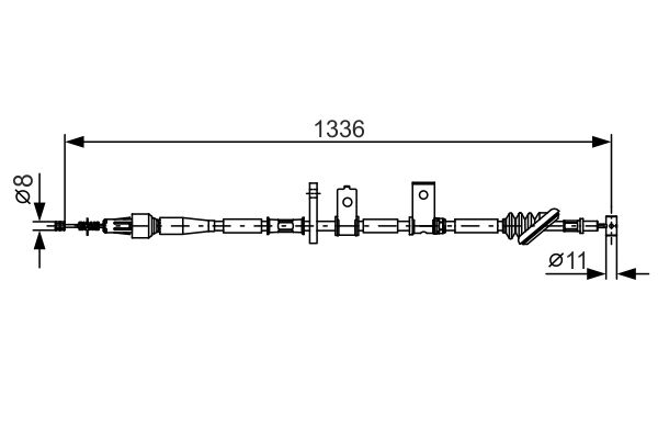 Bosch Handremkabel 1 987 482 091