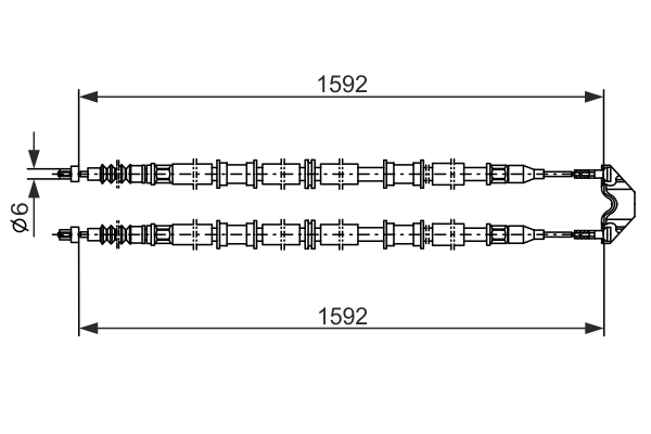 Bosch Handremkabel 1 987 482 102
