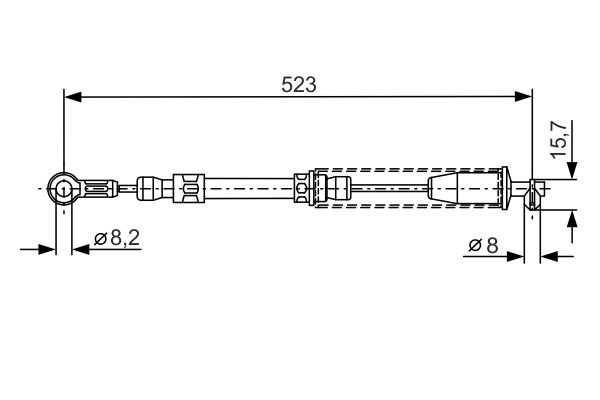 Bosch Handremkabel 1 987 482 108