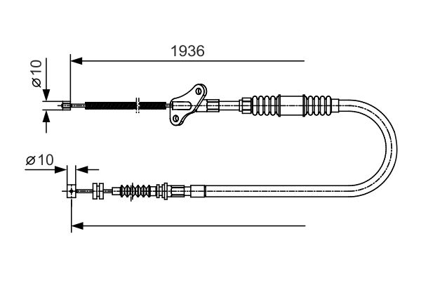 Bosch Handremkabel 1 987 482 110