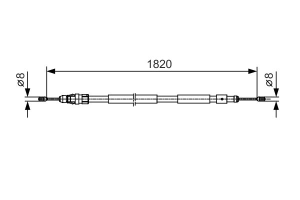 Bosch Handremkabel 1 987 482 116