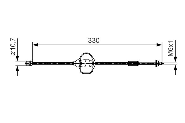 Bosch Handremkabel 1 987 482 121