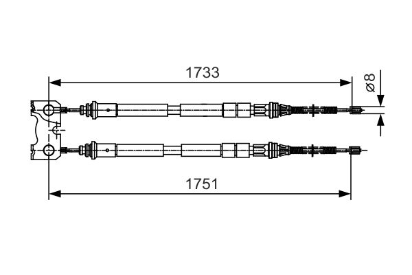 Bosch Handremkabel 1 987 482 123