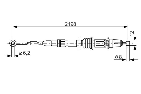 Bosch Handremkabel 1 987 482 127