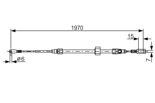 Bosch Handremkabel 1 987 482 131