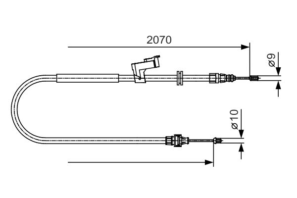 Bosch Handremkabel 1 987 482 133