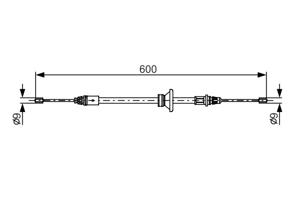 Bosch Handremkabel 1 987 482 146