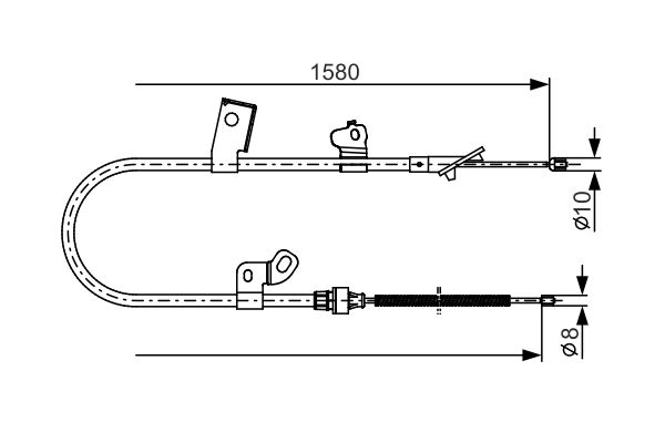 Bosch Handremkabel 1 987 482 155