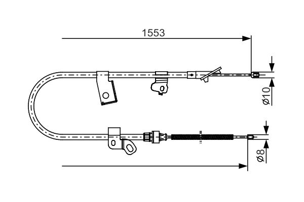 Bosch Handremkabel 1 987 482 156