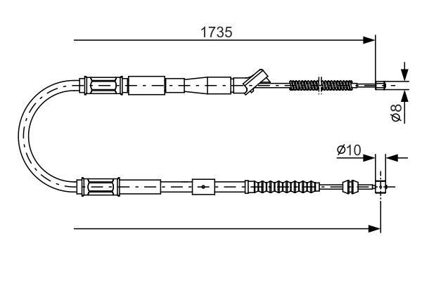 Bosch Handremkabel 1 987 482 160