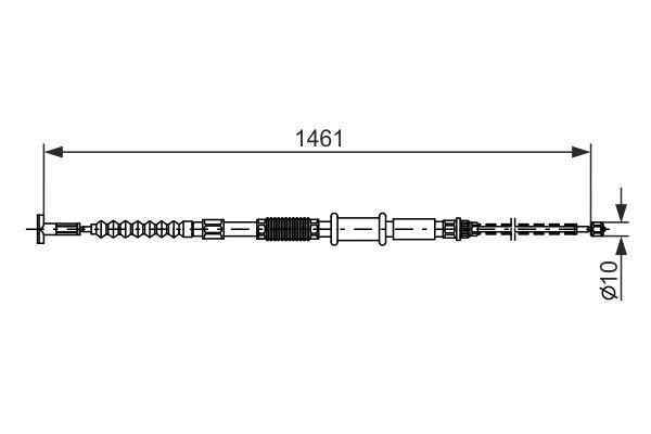 Bosch Handremkabel 1 987 482 177