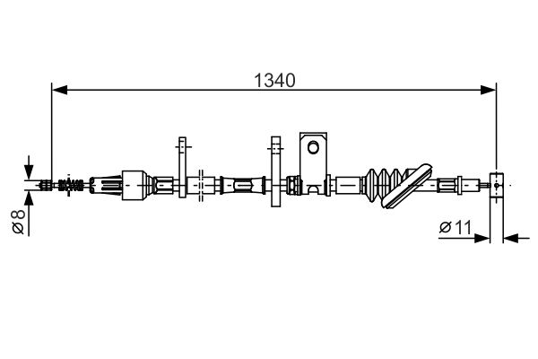 Bosch Handremkabel 1 987 482 184