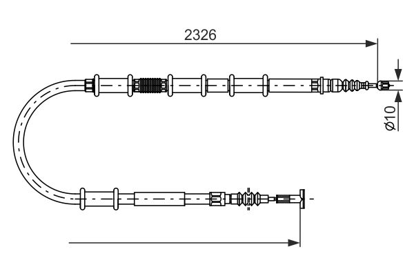 Bosch Handremkabel 1 987 482 185