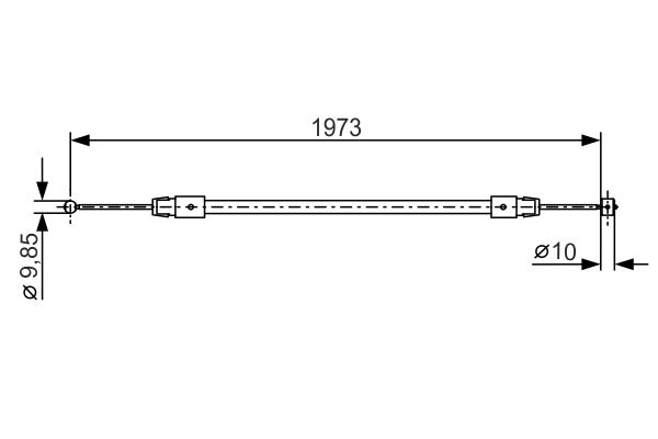 Bosch Handremkabel 1 987 482 192