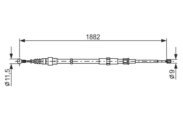 Bosch Handremkabel 1 987 482 193